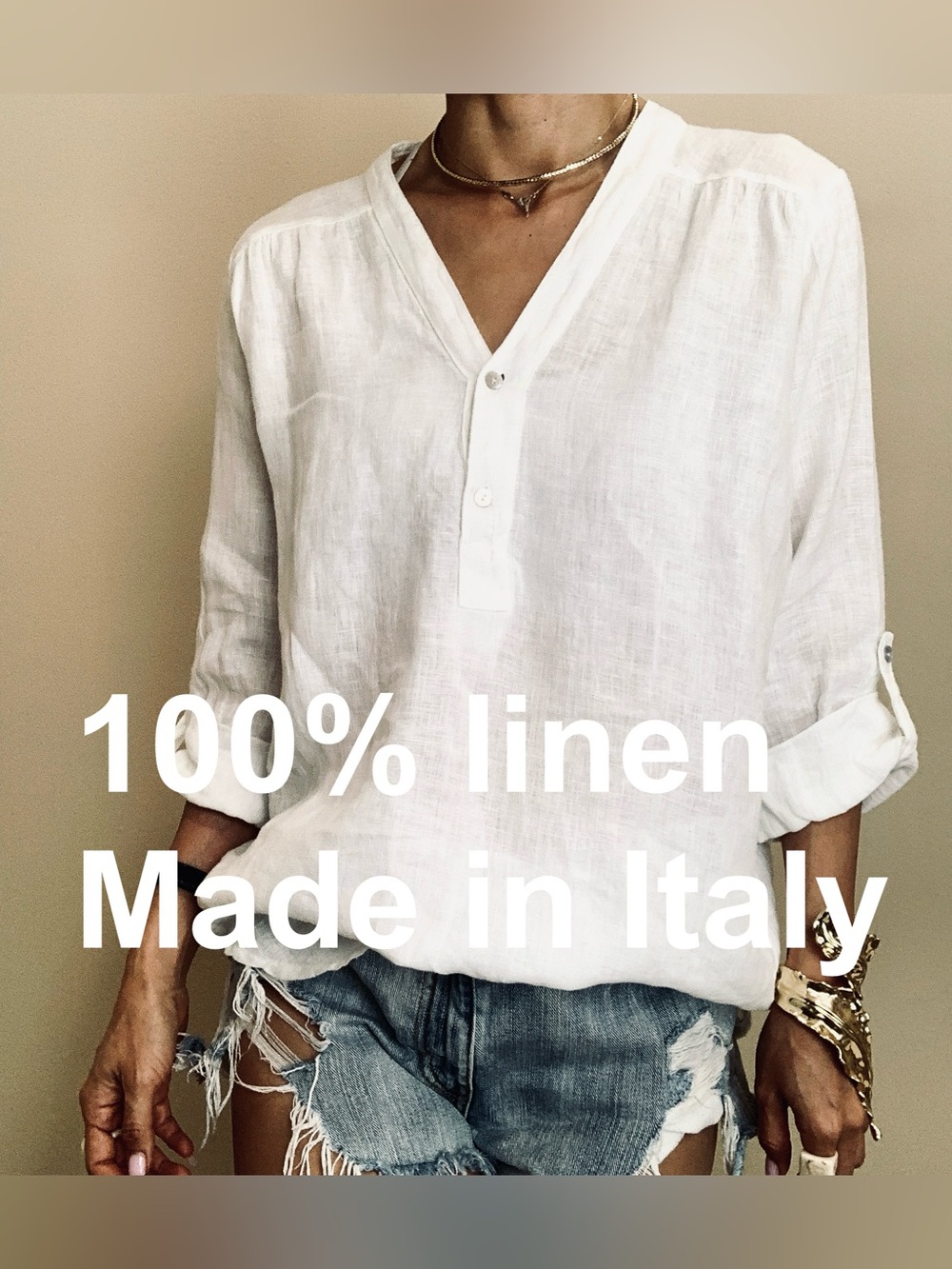 Brand New 100% linen Made in italy